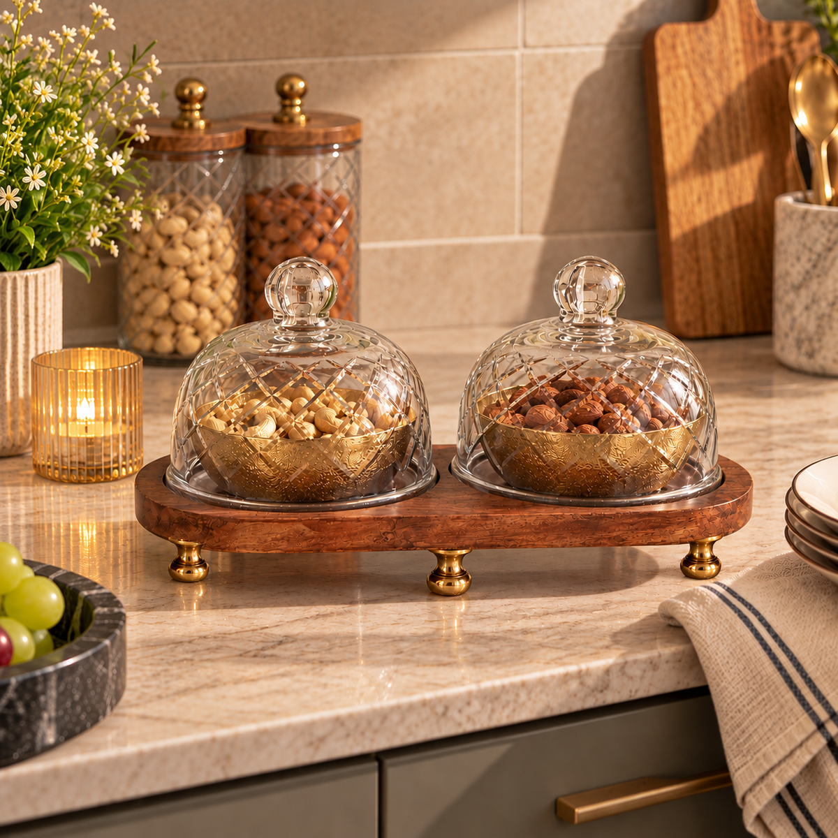 NIVVAAS serveware styled on a table