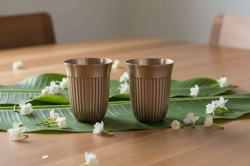 Brass Tumblers - Set of 2