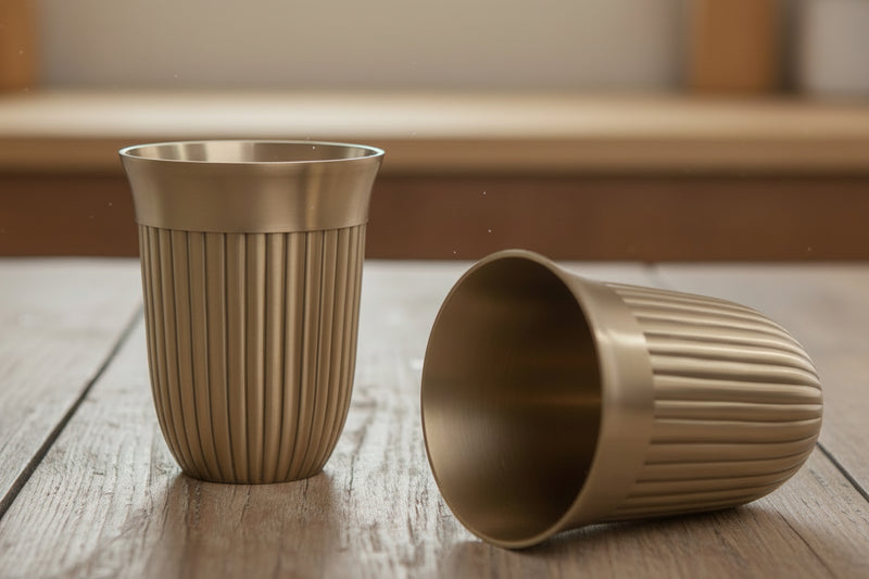 Brass Tumblers - Set of 2
